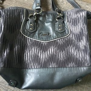 Gray Coach Handbag